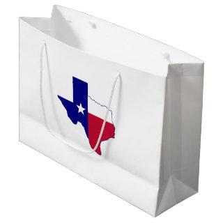 Texas Flag Map Large Gift Bag
