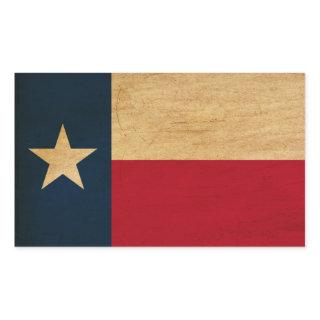 Texas Flag Rectangular Sticker