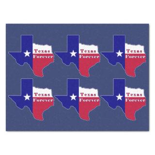 Texas Forever Flag Map Tissue Paper