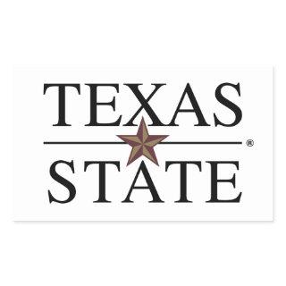 Texas State Academic Mark Rectangular Sticker