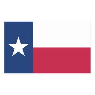 Texas state flag - high quality authentic color rectangular sticker