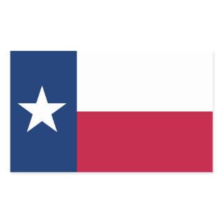 Texas state flag - high quality authentic color rectangular sticker