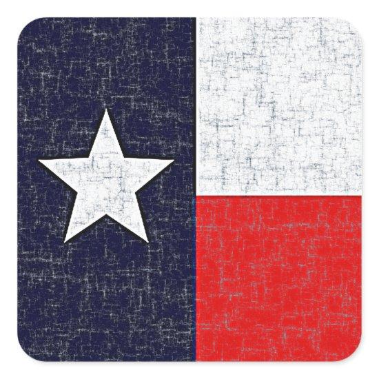 TEXAS STATE FLAG SQUARE STICKER
