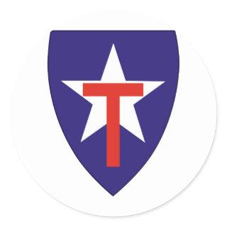 Texas State Guard Classic Round Sticker