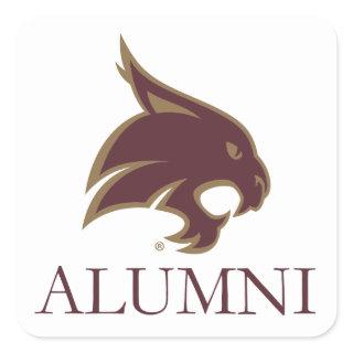 Texas State University Alumni Square Sticker