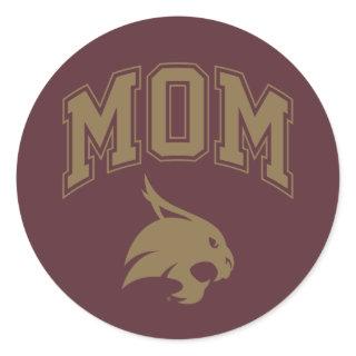 Texas State University Mom Classic Round Sticker