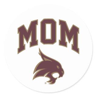 Texas State University Mom Classic Round Sticker