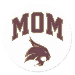 Texas State University Mom Classic Round Sticker