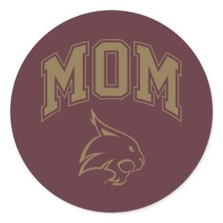 Texas State University Mom Classic Round Sticker