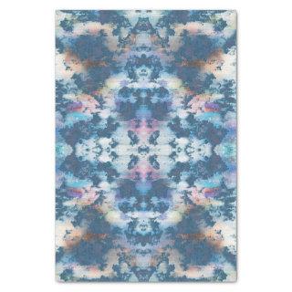 Texture grunge stucco blue abstraction decoupage tissue paper