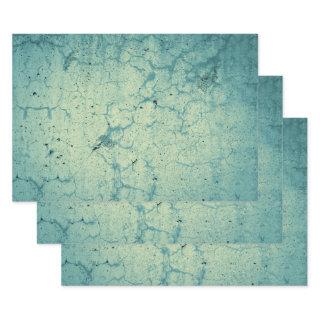Texture Teal Blue Beige Vintage Grunge Decoupage  Sheets
