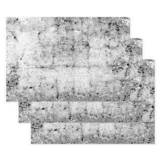 Texture Vintage Distressed White Black Decoupage  Sheets