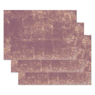 Texture Vintage Maroon Tan Decoupage Pattern  Sheets