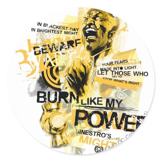 Thaal Sinestro 10 Classic Round Sticker