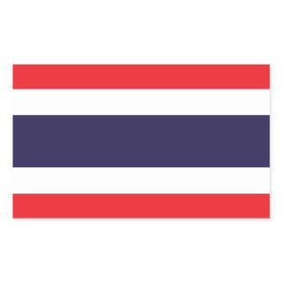 Thailand - Thai Flag Rectangular Sticker