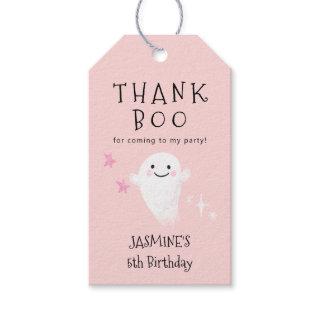 Thank Boo | Halloween Girl Birthday Party Gift Tags