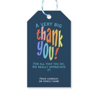 Thank You Appreciation Gift Tags