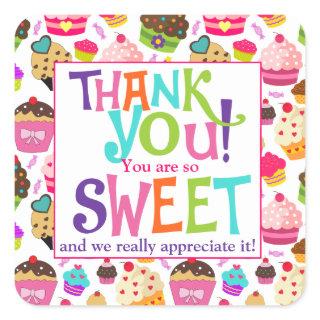 Thank You Cupcake Appreciation Favor Tags