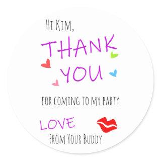 Thank You Custom Stickers Label For All Occasions
