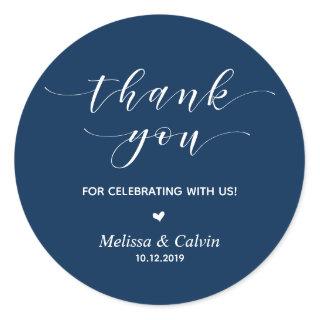 Thank you for celebrating with us, Birthday Classic Round Sticker