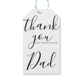 THANK YOU FOR everything editable  card Gift Tags
