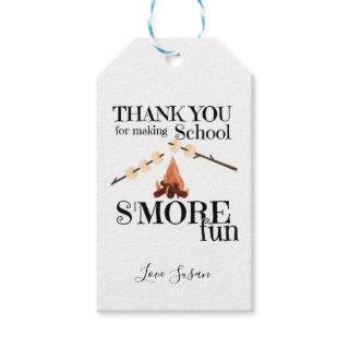 Thank you for making school Smore Fun  Square Stic Gift Tags