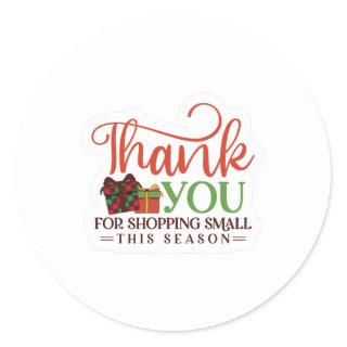 Thank You for Shopping Small Classic Round Sticker