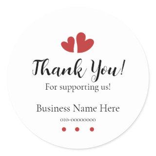 Thank you for supporting us sticker