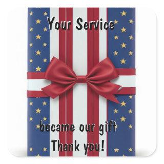 Thank you for your service Sticker