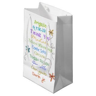 Thank You in Foreign Languages Small Gift Bag