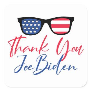 Thank You Joe Biden Square Sticker