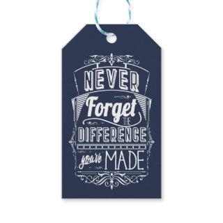 Thank You Never Forget Quote Gift Tags