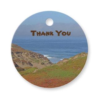 Thank You Ocean Landscape Photo Beach Appreciation Favor Tags