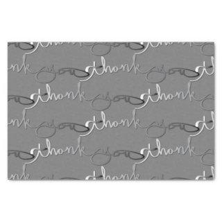"Thank you" Silvery Gradient Hand-Written Tissue Paper