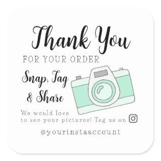 Thank You Snap Tag and Share Social Media Sticker