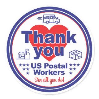 Thank You US Postal Workers Sticker