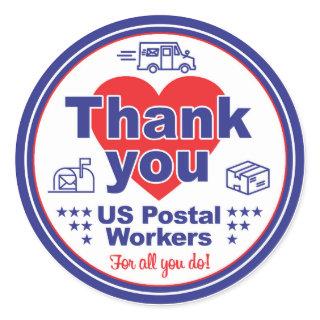 Thank You US Postal Workers Sticker