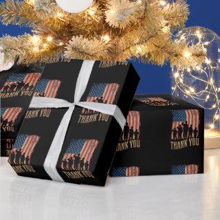 Thank You Veterans Day American Flag Vintage
