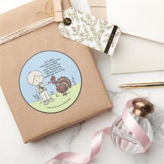 Thankful and Appreciative Classic Round Sticker