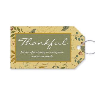 Thankful Real Estate Client Appreciation Gift Tags