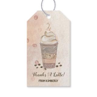 Thanks a Latte Coffee Gift Tags