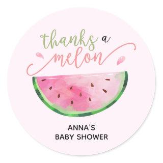 Thanks a Melon Watermelon thank you sticker
