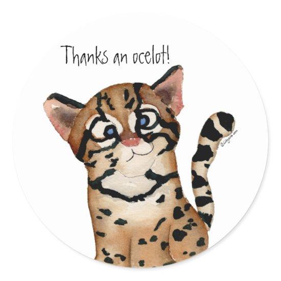 Thanks an Ocelot Stickers