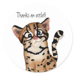 Thanks an Ocelot Stickers