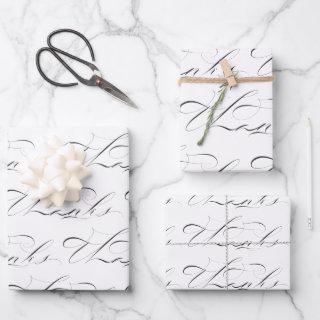Thanks in Original Calligraphy