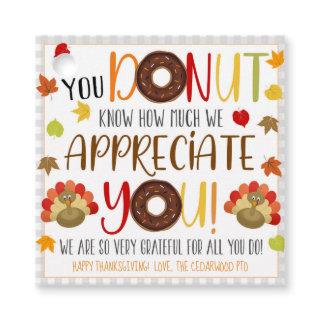 Thanksgiving Donut Gift Tag