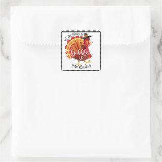 thanksgiving fall festival referals real estate square sticker