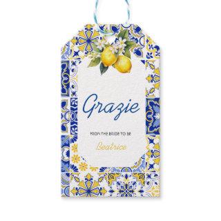 That's Amore Spritz Italian Lemon Bridal Shower Gift Tags
