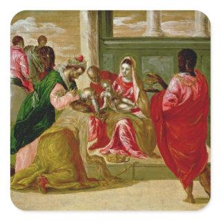 The Adoration of the Magi, 1567-70 Square Sticker