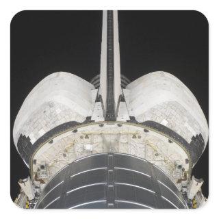 The aft portion of the Space Shuttle Endeavour Square Sticker